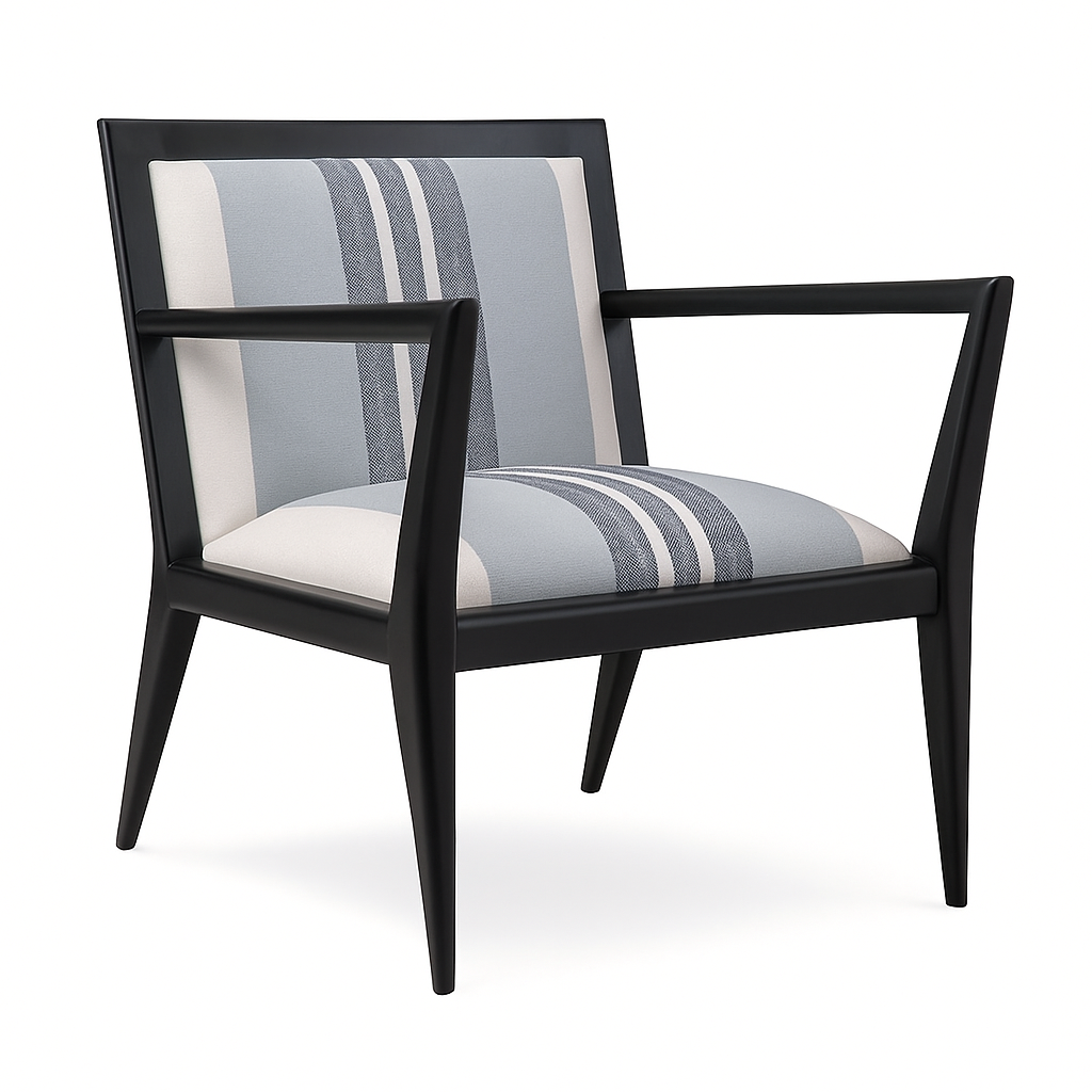 Sillón Malibú Tapizado Negro