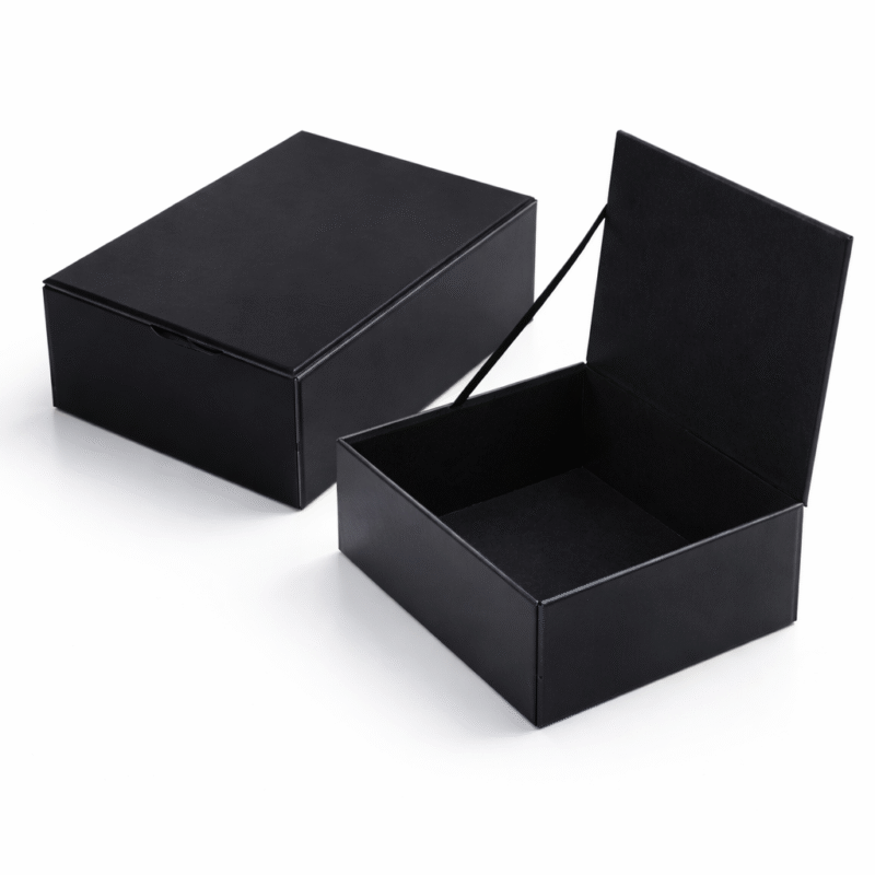 Caja espejo biselado negro 25x19