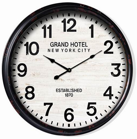 Reloj pared metal 54 cm