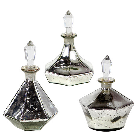 Botella decoracion de vidrio