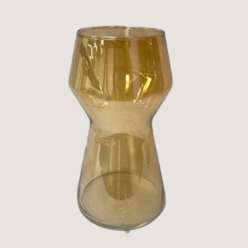 Florero cristal ambar