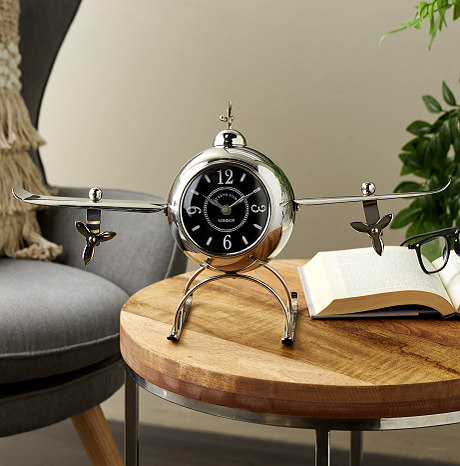 RELOJ DE MESA AVION